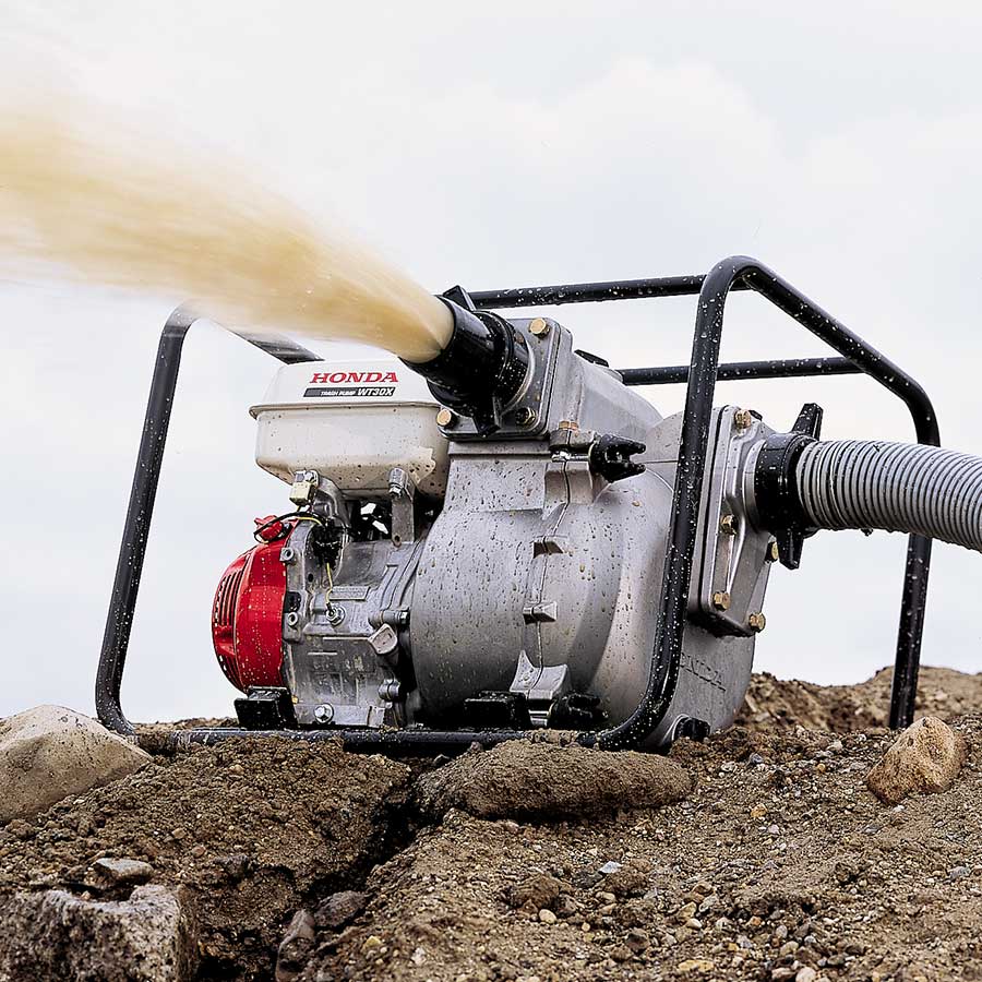 Honda WT30X pumping water out