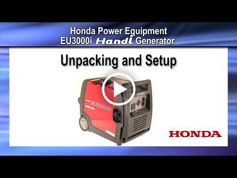 EU3000i Handi Initial Set Up