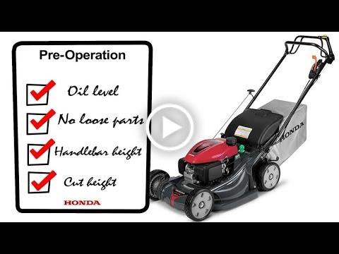 HRX217HYA Mower Operation